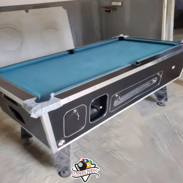 Chizzunizzu Elite Automatic Snooker Table – Blue Felt, Black Wood, Premium Design